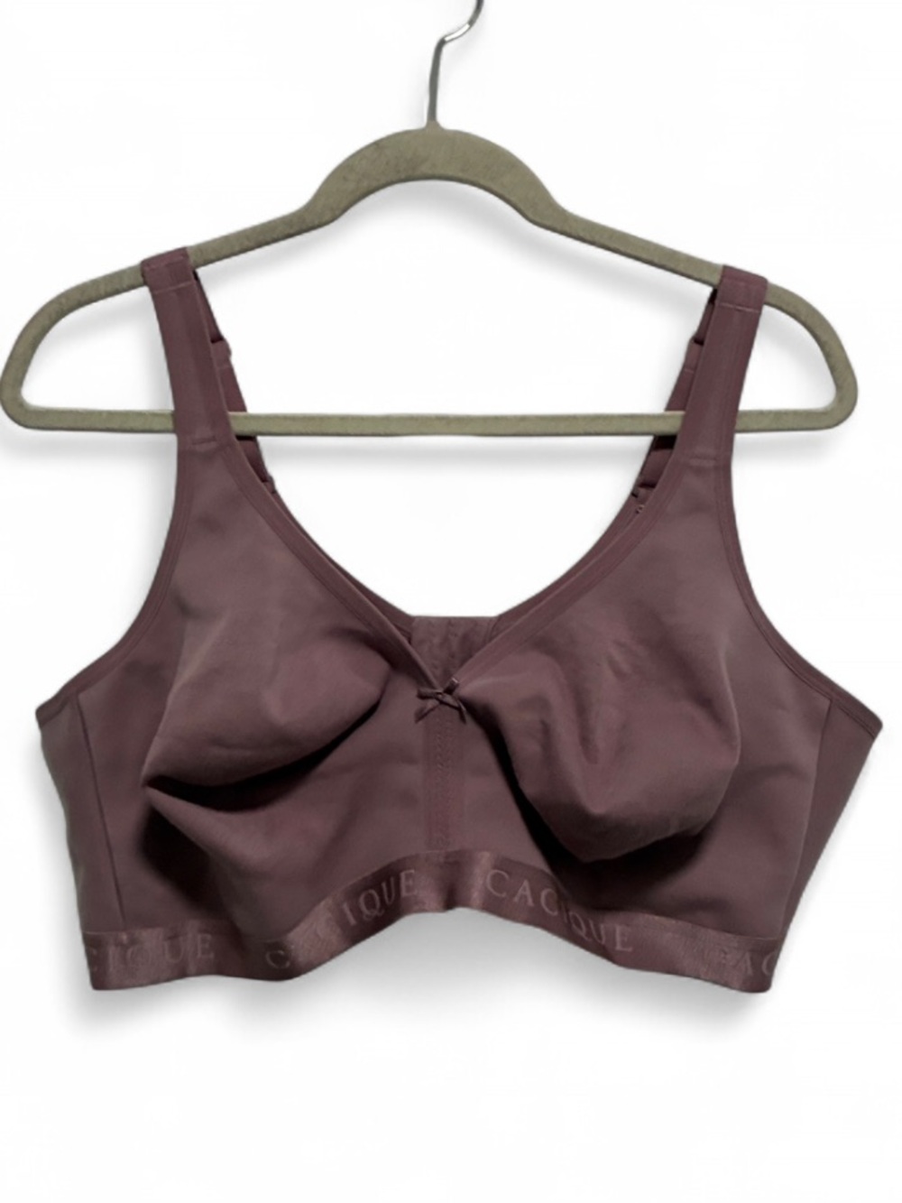 Cacique Unlined Full Coverage No Wire Soft Support Wireless Bra